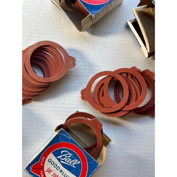 Vintage Ball Rubbers Mason Canning Fruit Jars Lot Jar Rubbers 8 Boxes NOS Collec - Picture 7 of 7